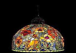 TIFFANY Oriental Poppy floor Lamp