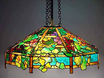 Octagonal Tiffany lamp
