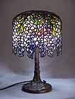 Pony Wisteria Tiffany table lamp