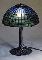 12" Tiffany geometric lamp