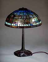 16" geometric Tiffany lamp