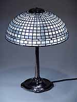 Tiffany lamp nickel plated