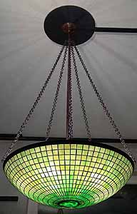 32" Parasol Chandelier Tiffany lamp