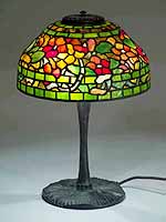 12" Nasturtium Tiffany Lamp designed by Dr. Grotepass