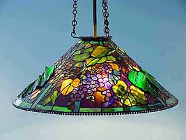 Grape Tiffany hanging lamp (cone)