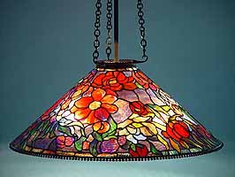 Peony Tiffany hanging lamp (cone)