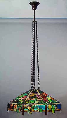 Nasturtium Trellis Tiffany Lamp